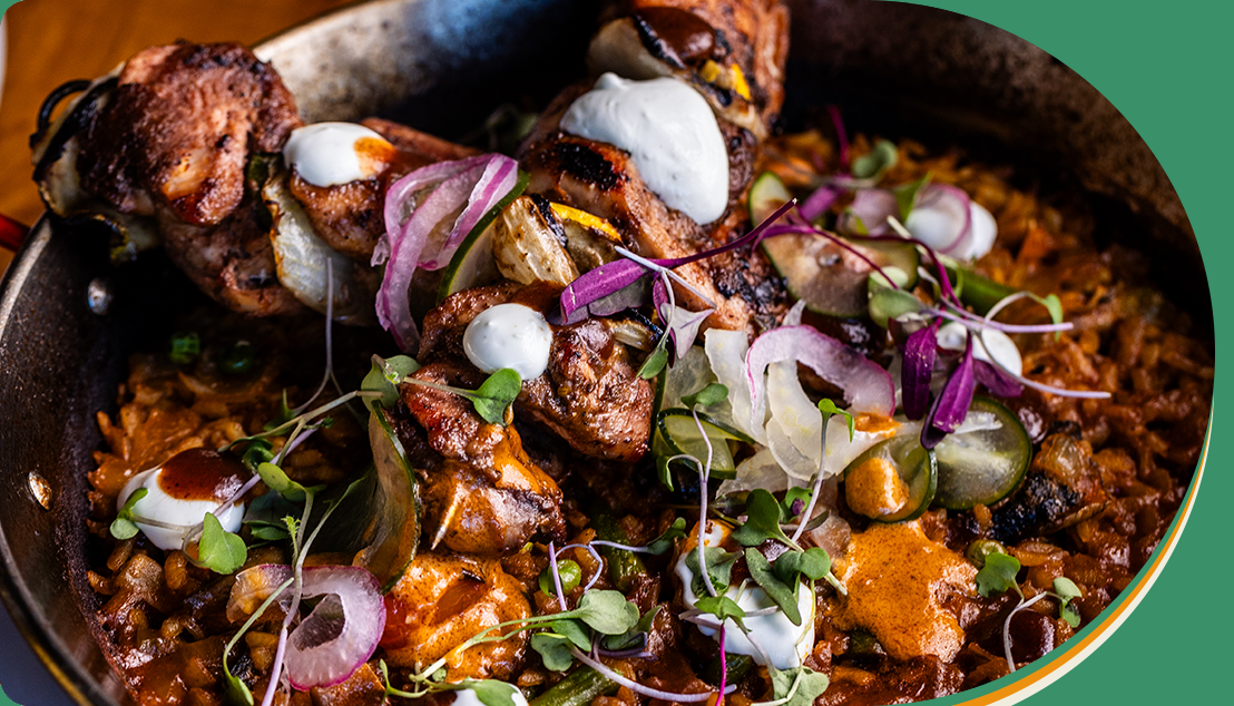 A close up of some food in a bowl